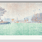 At Flushing (A Flessingue) (1895) Print By Paul Signac 20X30 Inches/ Wrapped Canvas Decor