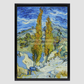 The Poplars At Saint-Rémy (1889) By Vincent Van Gogh. 8.3X11.7 Inches/ Black Framed Poster