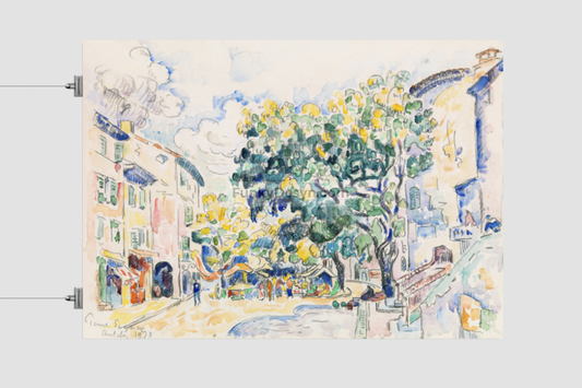 Antibes (Ca. 1918) Painting By Paul Signac 11.7X16.54 Inches/ Rolled Poster Decor