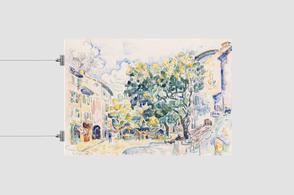 Antibes (Ca. 1918) Painting By Paul Signac 8.3X11.7 Inches/ Rolled Poster Decor