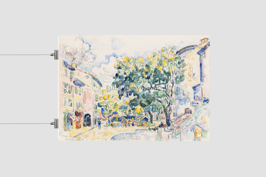 Antibes (Ca. 1918) Painting By Paul Signac 8.3X11.7 Inches/ Rolled Poster Decor