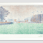 At Flushing (A Flessingue) (1895) Print By Paul Signac 11.7X16.54 Inches/ White Framed Poster Decor