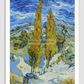 The Poplars At Saint-Rémy (1889) By Vincent Van Gogh. 11.7X16.54 Inches/ White Framed Poster