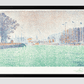 At Flushing (A Flessingue) (1895) Print By Paul Signac 11.7X16.54 Inches/ Black Framed Poster Decor