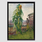 Vincent Van Goghs Allotment With Sunflower (1887) 8.3X11.7 Inches/ Black Framed Poster