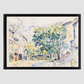 Antibes (Ca. 1918) Painting By Paul Signac 8.3X11.7 Inches/ Black Framed Poster Decor