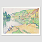 The Andelys (1895) Painting In High Resolution By Paul Signac 8.3X11.7 Inches/ White Framed Poster