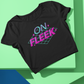 Blue and Pink Aesthetic Modern Futuristic On Fleek - Crop Top
