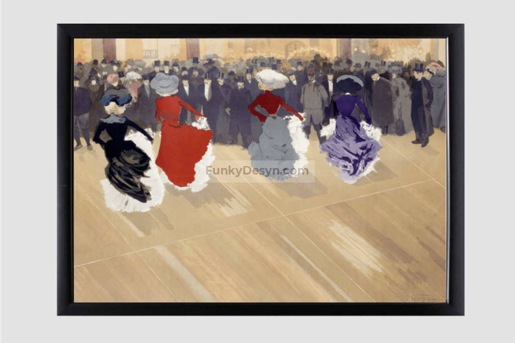 The quadrille at the Moulin-Rouge (1902) by Louis Abel-Truchet.