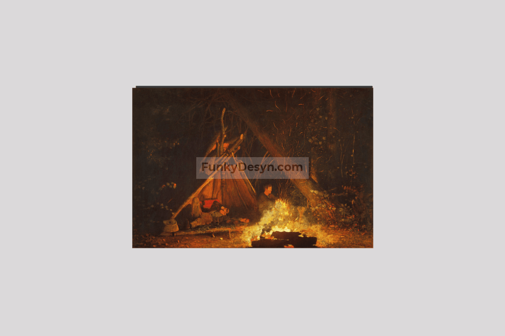 Camp Fire (1880) by Winslow Homer