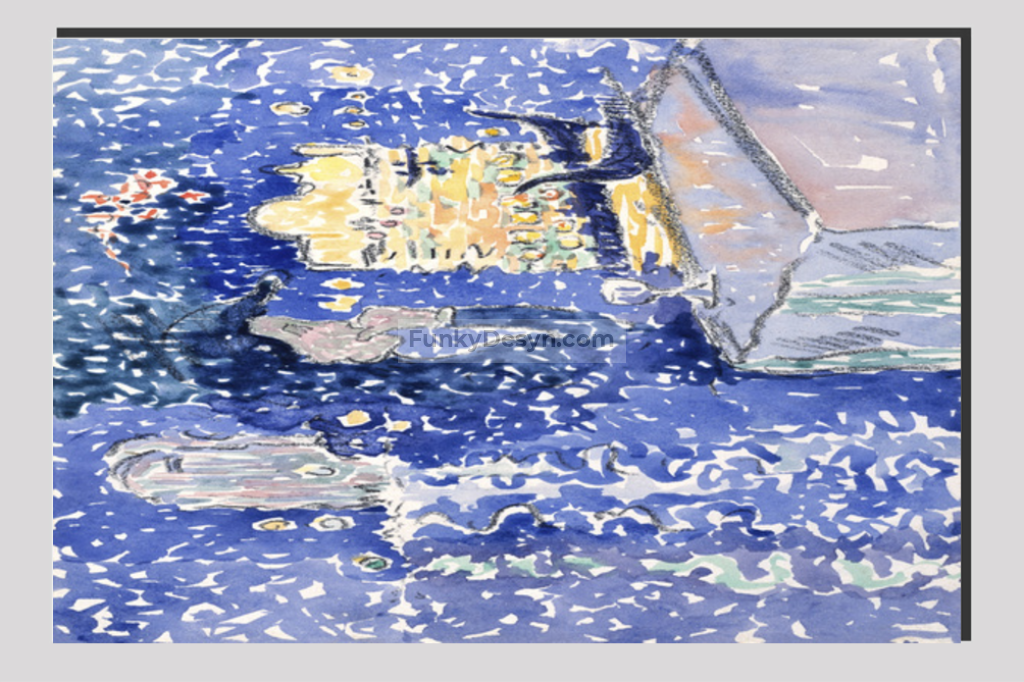 Venice Night of the Festival of the Redeemer (1903) painting in high resolution by Henri-Edmond Cross.