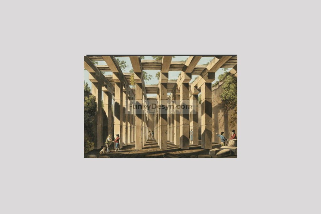 Ancient Cistern in Val di Noto from Views in the Ottoman Dominions, in Europe, in Asia, and some of the Mediterranean islands (1810) illustrated by Luigi Mayer (1755-1803).
