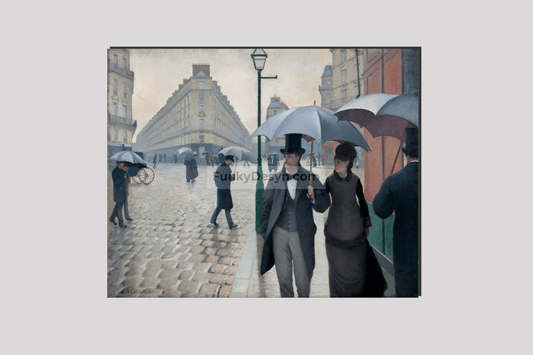 Paris Street Rainy Day (1877) painting  by Gustave Caillebotte