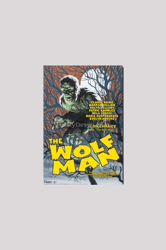 The Wolf Man -1941 8X12 Inches/ Wrapped Canvas Decor
