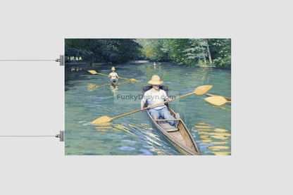 Skiffs (1877) painting  by Gustave Caillebotte