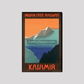 Vintage Kashmir Travel Poster 8X12 Inches/ Wrapped Canvas Decor