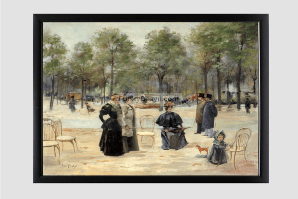 To the Champs Elysees (1895) by Louis Abel-Truchet.