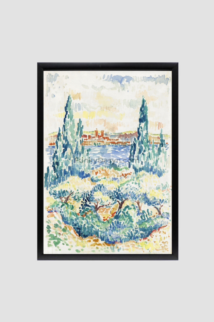 Antibes (1907) painting in high resolution by Henri-Edmond Cross