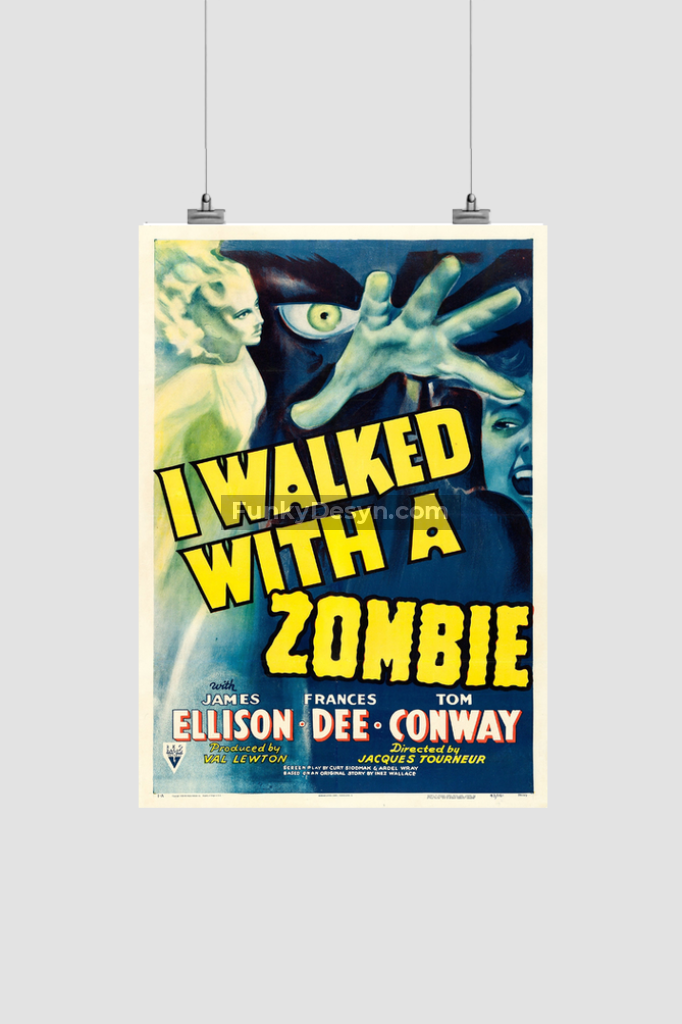 I Walked With A Zombie -1943 8.3X11.7 Inches/ Rolled Poster Decor