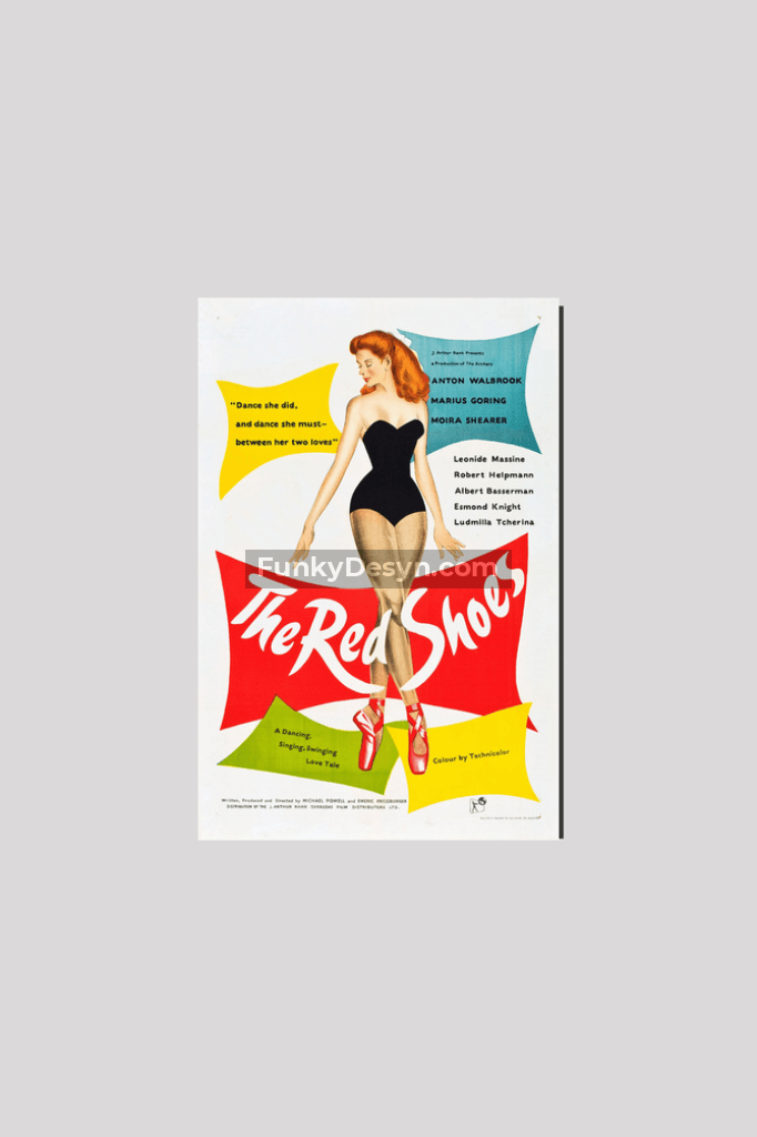 The Red Shoes -1948 8X12 Inches/ Wrapped Canvas Decor