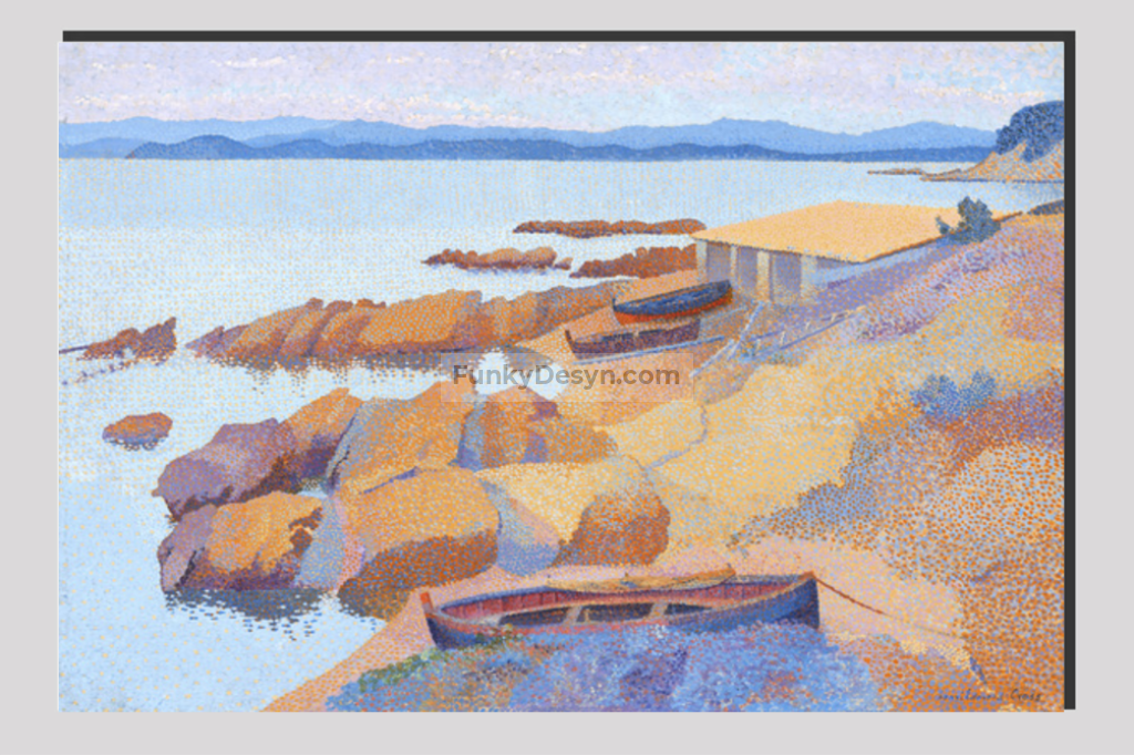 Calanque des Antibois (1891–1892) painting in high resolution by Henri-Edmond Cross