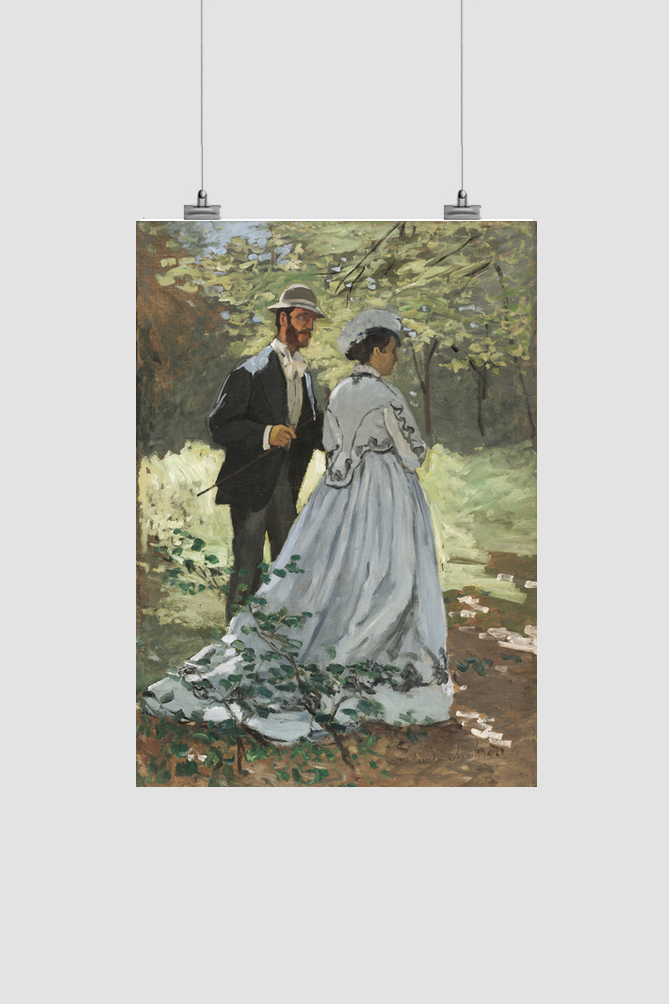 Bazille and Camille (1865) by Claude Monet