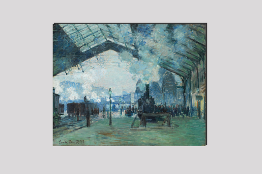Arrival of the Normandy Train, Gare Saint-Lazare (1887) by Claude Monet