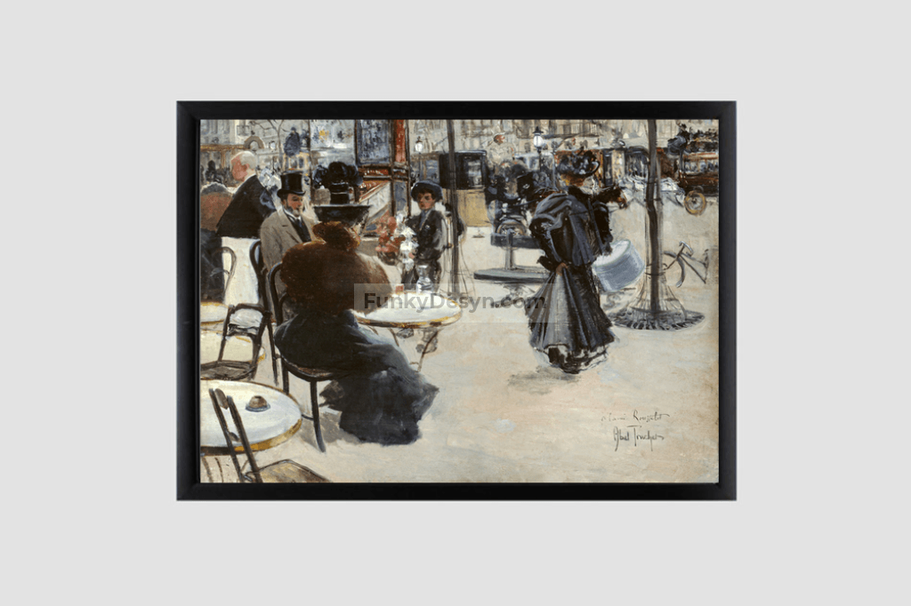 Street scene, Café terrace (1895) by Louis Abel-Truchet.