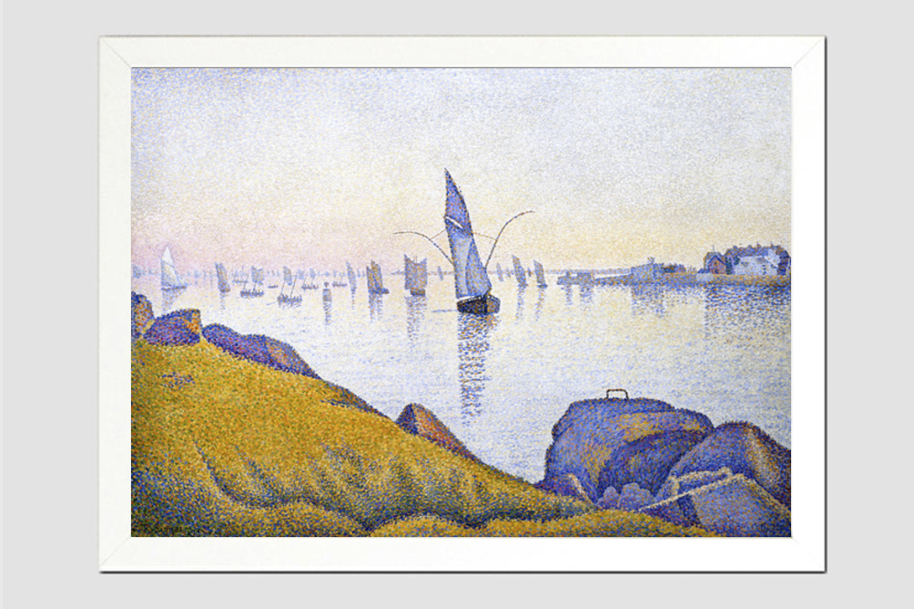 Evening Calm, Concarneau, Opus 220 (Allegro Maestoso) (1891) painting by Paul Signac