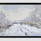Claude Monets The Magpie (18681869) 11.7X16.54 Inches/ Black Framed Poster
