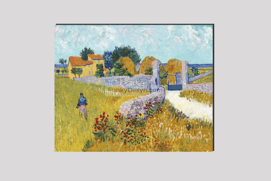 Farmhouse In Provence (1888) By Vincent Van Gogh. 16X20 Inches/ Wrapped Canvas