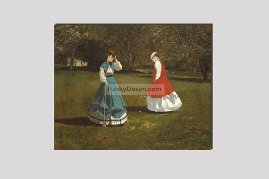 A Game of Croquet (1866) by Winslow Homer