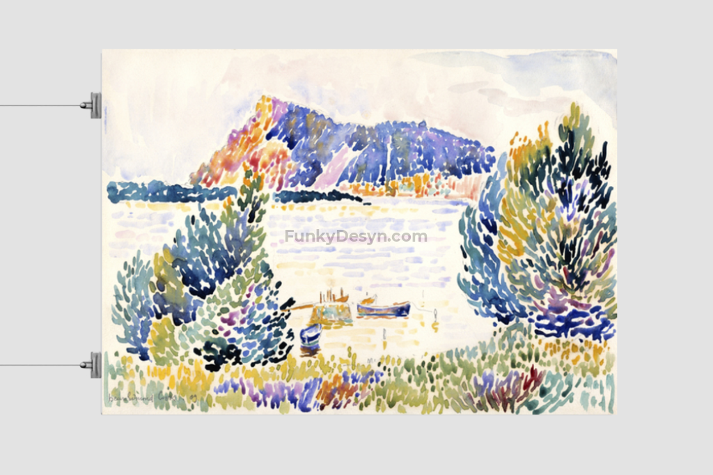 Cap Nègre (1909) painting in high resolution by Henri-Edmond Cross