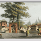 Caravansary at Kustchiuk Czemege from Views in the Ottoman Dominions, in Europe, in Asia, and some of the Mediterranean islands (1810)  by Luigi Mayer (1755-1803).