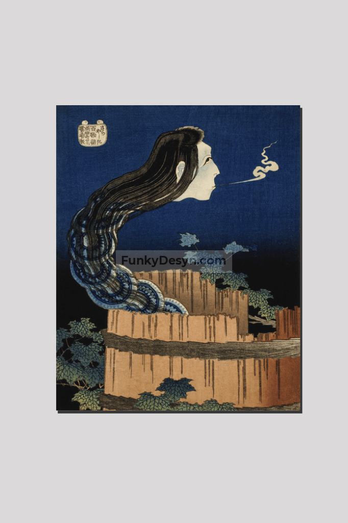 The Plate Mansion by Katsushika Hokusai (1760-1849)