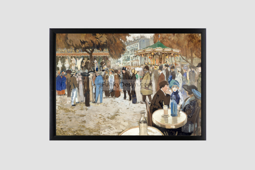 Fun fair, boulevard de Clichy (1910) by Louis Abel-Truchet