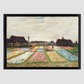Flower Beds In Holland (1883) By Vincent Van Gogh. 8.3X11.7 Inches/ Black Framed Poster