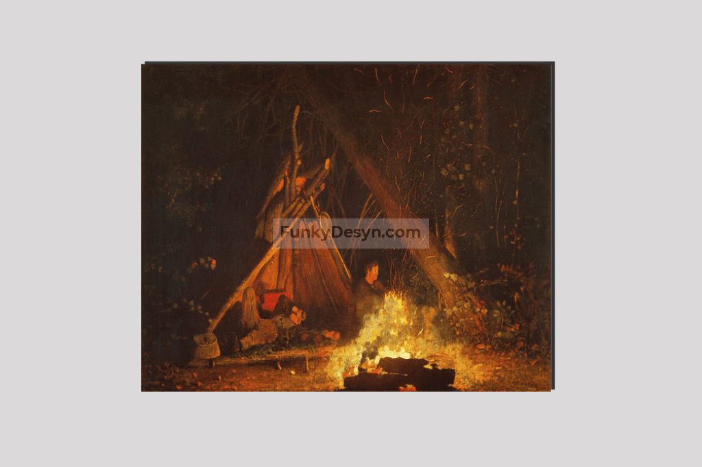 Camp Fire (1880) by Winslow Homer