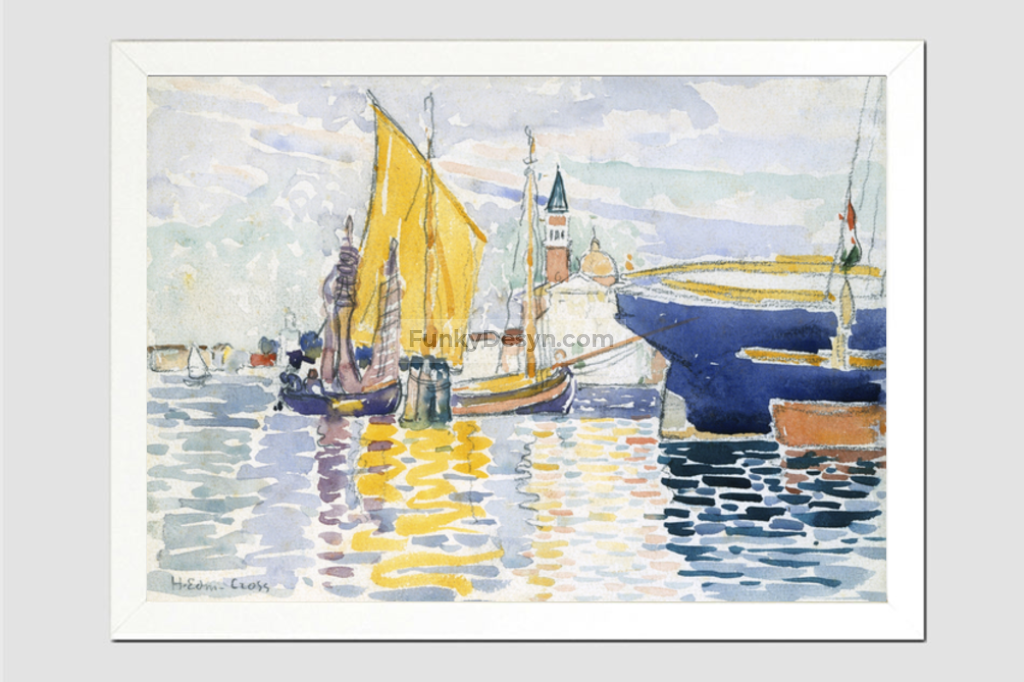 Venice-The Giudecca (1903) painting in high resolution by Henri-Edmond Cross