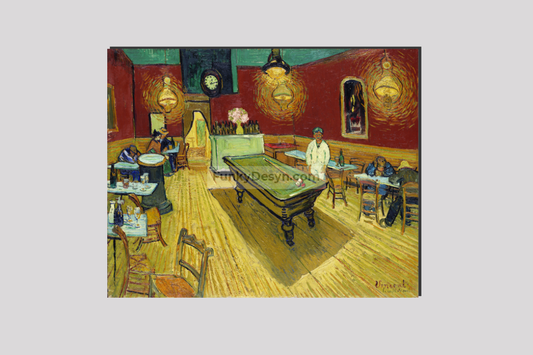 Le Café De Nuit (The Night Café) (1888) By Vincent Van Gogh. 16X20 Inches/ Wrapped Canvas