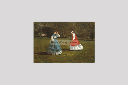 A Game of Croquet (1866) by Winslow Homer