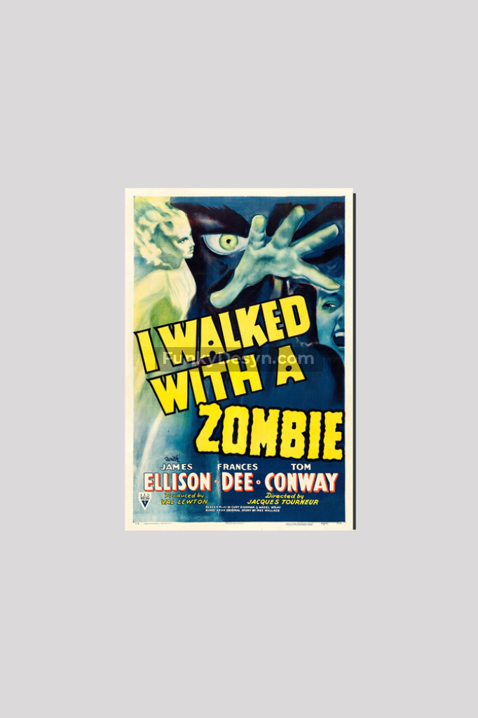 I Walked With A Zombie -1943 8X12 Inches/ Wrapped Canvas Decor
