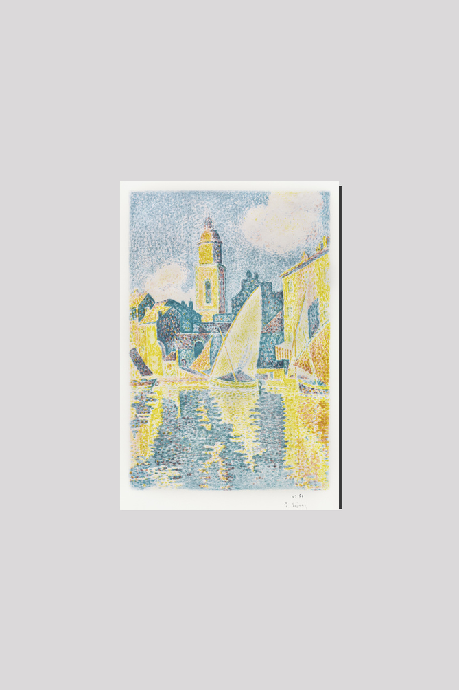 The Port, Saint–Tropez (ca. 1897–198) print in high resolution by Paul Signac