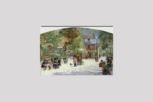 At the Chalet du Château de Madrid, in the Bois de Boulogne (1895) by Louis Abel-Truchet