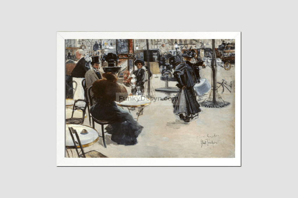 Street scene, Café terrace (1895) by Louis Abel-Truchet.