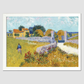 Farmhouse In Provence (1888) By Vincent Van Gogh. 8.3X11.7 Inches/ White Framed Poster