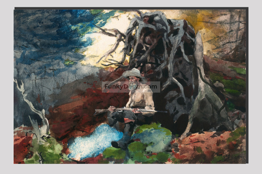 Campfire, Adirondacks (ca. 1892) by Winslow Homer