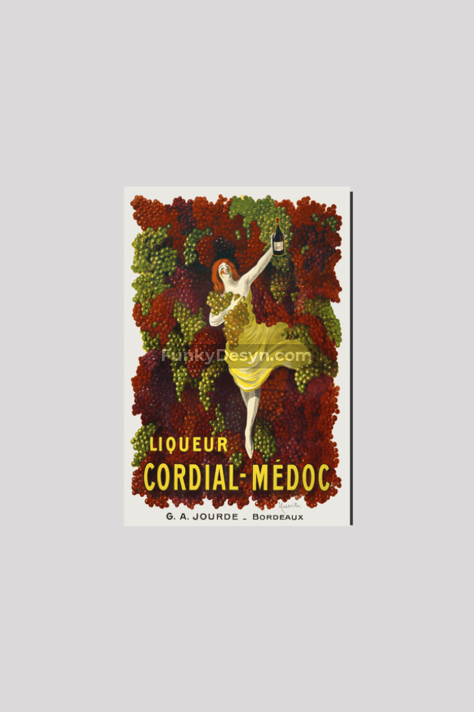 Liquer Cordial-Médoc, G. A. Jourde - Bordeaux (1907) by Leonetto Cappiello.