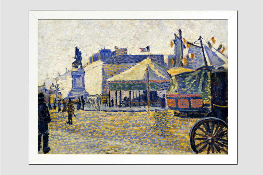 Place de Clichy (1887) painting  by Paul Signac
