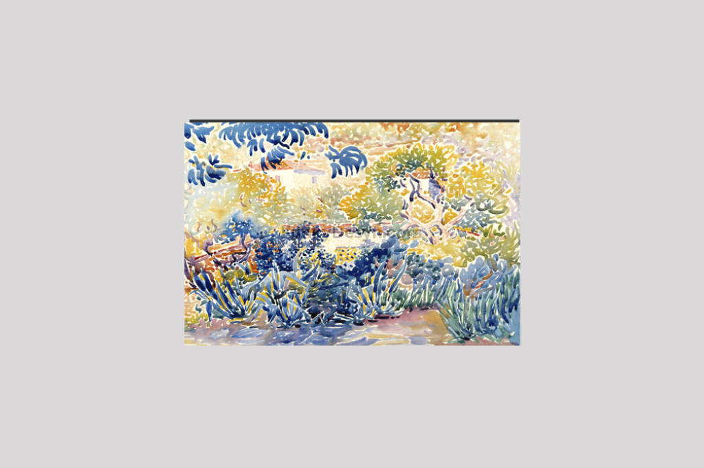 The Artist's Garden at Saint-Clair (1904–1905) painting by Henri-Edmond Cross